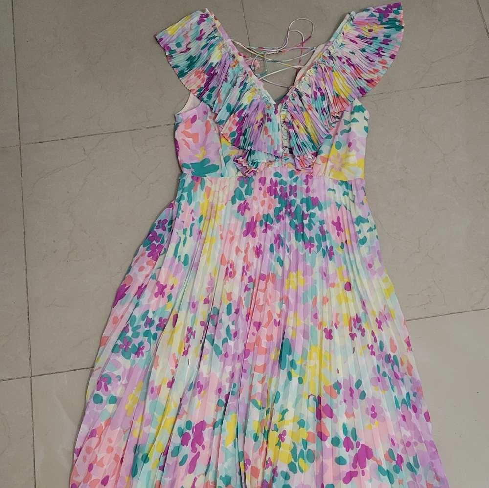 Painted Petal Kate Spade Midi Dress